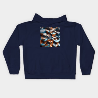 Dynamic Geometry Art: Futuristic 3D Abstract Kids Hoodie